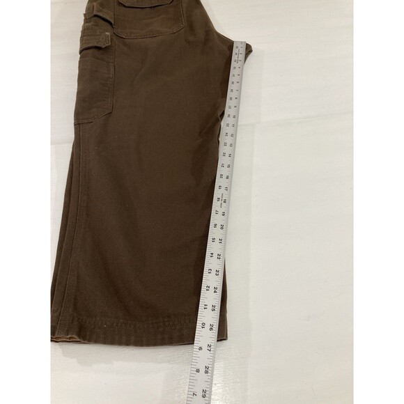 Duluth Trading Co Fire Hose Pants Men’s 42x28 Brown Cargo Relaxed Workwear - Picture 12 of 13